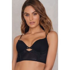 Biustonosze bardotka: Glamorous Biustonosz Longline – Black