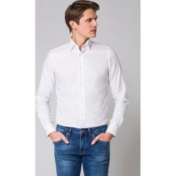 Koszula Biała z Nadrukiem Sandy. Białe koszule męskie LANCERTO, na lato, m, z nadrukiem, z bawełny, eleganckie. Za 299,90 zł.