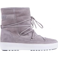 Buty MOON BOOT PULSE MID Szary. Szare koturny damskie marki Moon Boot, bez obcasa, na koturnie, bez zapięcia. W wyprzedaży za 456,00 zł.
