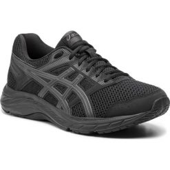 Buty ASICS - Gel-Contend 5 1011A256 Black/Dark Grey. Czarne buty sportowe męskie marki Asics, z materiału, do biegania. Za 269,00 zł.