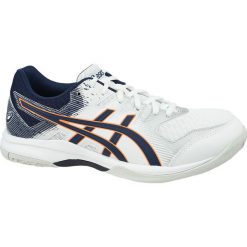 Asics Gel-Rocket 9 1071A030-102 buty do siatkówki męskie białe 46,5. Białe buty sportowe męskie Asics, z tkaniny, bez zapięcia, do siatkówki. W wyprzedaży za 229,99 zł.