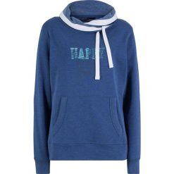 Bluza z golfem bonprix kobaltowy z nadrukiem. Niebieskie bluzy damskie bonprix, z nadrukiem, bez rękawów, bez kaptura. Za 49,99 zł.