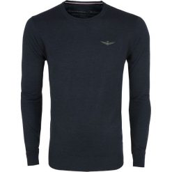 Sweter Aeronautica Militare. Niebieskie swetry męskie Aeronautica Militare, m, bez wzorów, z wełny, z włoskim kołnierzykiem, bez kaptura. Za 299,00 zł.