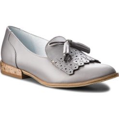 Lordsy SERGIO BARDI - Carpegna SS127298618AF 109. Szare mokasyny damskie marki Sergio Bardi, ze skóry, na obcasie. W wyprzedaży za 189,00 zł.