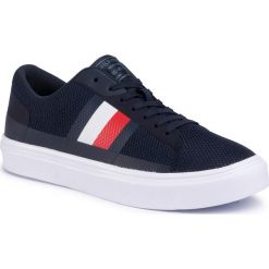 Sneakersy TOMMY HILFIGER - Lightweight Stripes Knit FM0FM02689 Desert Sky DW5. Niebieskie sneakersy męskie TOMMY HILFIGER, na co dzień, bez wzorów, ze skóry ekologicznej, klasyczne, bez zapięcia. Za 339,00 zł.