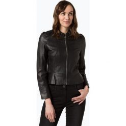 Bomberki damskie: Esprit Collection – Damska kurtka skórzana, czarny
