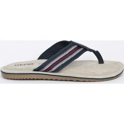 Geox - Japonki. Niebieskie kapcie męskie marki Geox, ze skóry. W wyprzedaży za 219,90 zł.