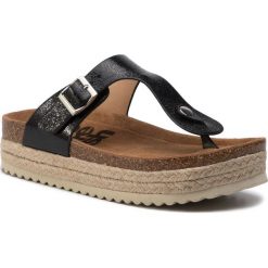 Espadryle REFRESH - 69925 Black. Czarne espadryle damskie Refresh, bez wzorów, ze skóry ekologicznej, bez obcasa. W wyprzedaży za 139,00 zł.