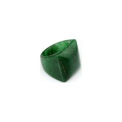 InspiRING Kwarc Zielony. Zielone pierścionki damskie marki Brazi druse jewelry, z kwarcem, ze stali. Za 240,00 zł.
