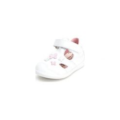 Pepino Girls Sandały Edisa white (średnie) - biały - Gr.Moda (6 - 24 miesięcy ). Białe buciki niemowlęce Pepino, na lato, ze skóry, bez zapięcia. Za 239,00 zł.