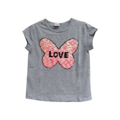 Topo T-Shirt Dziewczęcy 110 Szary. Szare bluzki dziewczęce marki Topo, z nadrukiem. Za 50,00 zł.