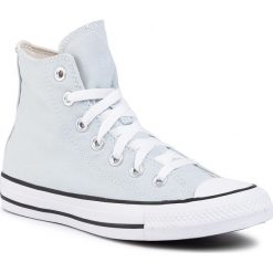 Trampki CONVERSE - Ctas Hi 166262C Polar Blue. Niebieskie półbuty damskie Converse, bez wzorów, z gumy, bez zapięcia. W wyprzedaży za 209,00 zł.