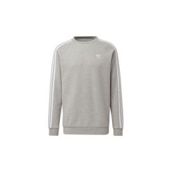 Bluzy adidas Bluza z zaokrąglonym dekoltem 3-Stripes. Szare bluzy męskie Adidas, m, bez wzorów, bez kołnierzyka, bez rękawów, bez kaptura. Za 199,00 zł.