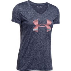 Under Armour Koszulka damska Tech SSV Graphic Twist granatowa r. L (1298188-410). Szare bluzki damskie marki Under Armour, l. Za 84,94 zł.