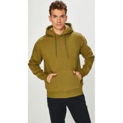 Review - Bluza. Zielone bluzy męskie Review, s, z nadrukiem, z bawełny, z kapturem, bez rękawów, z kapturem. W wyprzedaży za 79,90 zł.