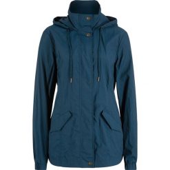 Lekka parka z kapturem bonprix ciemnoniebieski. Niebieskie parki damskie bonprix, bez wzorów, z kapturem. Za 149,99 zł.
