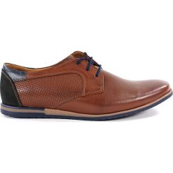 PÓŁBUTY WIZYTOWE MOR QOM116 B/CZ. Buty wizytowe męskie MOREK, ze skóry, bez zapięcia. Za 159,00 zł.