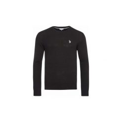 Swetry U.S Polo Assn. Sweter U.S Polo Assn. Roundneck Pullover Black 51894-199. Czarne swetry męskie U.S. Polo Assn., s, bez wzorów, polo, bez kaptura. Za 139,00 zł.