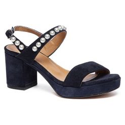 Skórzane sandały w kolorze granatowym. Sandały damskie Tosca Blu, Bagatt. W wyprzedaży za 319,95 zł.