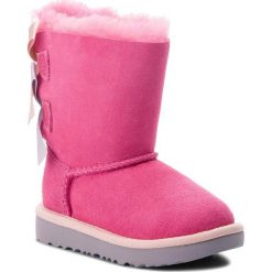 Buty UGG - T Bailey Bow II 1017394T T/Paib. Różowe śniegowce dziewczęce marki Ugg, bez zapięcia. W wyprzedaży za 439,00 zł.