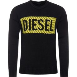 Sweter Diesel K-Logox 00SYN4 0AAWC. Czarne swetry męskie Diesel, xl, bez wzorów, z bawełny, klasyczne, z klasycznym kołnierzykiem, bez kaptura. W wyprzedaży za 439,00 zł.