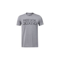 T-shirty z krótkim rękawem Reebok Sport Koszulka Combat Core Boxing. Szare koszulki męskie marki Reebok Sport, s, bez wzorów, sportowe, bez kołnierzyka, krótkie. Za 99,95 zł.