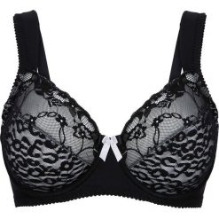 Biustonosz minimizer bonprix czarno-matowy srebrny. Szare biustonosze z fiszbinami marki bonprix. Za 59,99 zł.