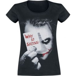 The Joker Why So Serious? Koszulka damska czarny. Czarne t-shirty damskie marki The Joker, xl, z nadrukiem. Za 74,90 zł.