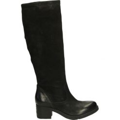 Buty zimowe damskie: Kozaki ocieplane - 560332 NERO