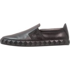 Trampki męskie: Emporio Armani ASIAN SLIP ON Półbuty wsuwane black