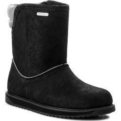 Buty EMU AUSTRALIA - Judbury W11550 Black. Czarne kozaki damskie EMU Australia, ze skóry, klasyczne, na niskim obcasie, bez zapięcia. W wyprzedaży za 419,00 zł.
