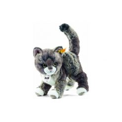 Przytulanki i maskotki: STEIFF Maskotka Kotek Kitty 25 cm szary/beżowy