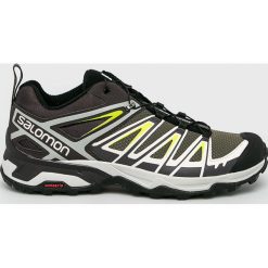 Salomon - Buty X Ultra 3. Zielone buty trekkingowe męskie Salomon, z gumy, bez zapięcia, outdoorowe. W wyprzedaży za 379,90 zł.