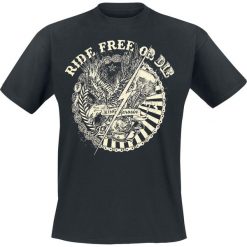 T-shirty męskie z nadrukiem: King Kerosin Ride Free T-Shirt czarny