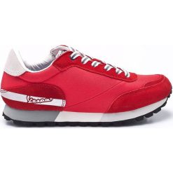 Vespa - Buty. Czerwone buty sportowe damskie Vespa, bez wzorów, ze skóry, sportowe. W wyprzedaży za 239,90 zł.