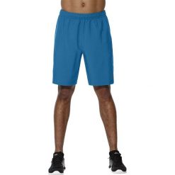 Asics Spodenki męskie Lunge Short 9IN niebieskie r. M (141083-8154). Niebieskie spodenki sportowe męskie marki Asics, sportowe. Za 120,36 zł.