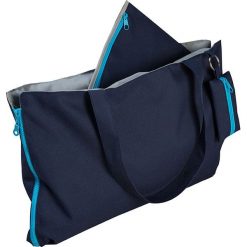 Shopper bag damskie: Torba wielofunkcyjna w kolorze granatowym – 50 x 30 cm