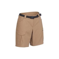 Spodenki trekkingowe Trek 100 damskie. Pomarańczowe szorty damskie FORCLAZ, bez wzorów, z elastanu. Za 59,99 zł.