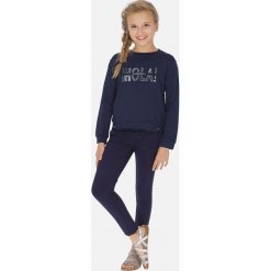 Mayoral - Spodnie dziecięce 140-162 cm. Niebieskie spodnie dziewczęce Mayoral, bez wzorów, z elastanu. Za 124,90 zł.