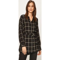Tally Weijl - Koszula. Czarne bluzki damskie TALLY WEIJL, s, bez wzorów, z wiskozy, klasyczne, z klasycznym kołnierzykiem, z długim rękawem. Za 119,90 zł.
