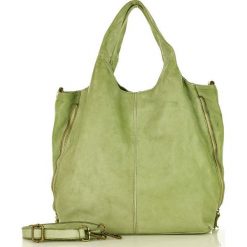 Marco mazzini pojemna torebka shopper bag z rozpinanymi bokami old pelle lavata zieleń pistacja. Żółte torby damskie na zakupy MAZZINI, w paski, ze skóry, klasyczne, bez dodatków. W wyprzedaży za 499,00 zł.
