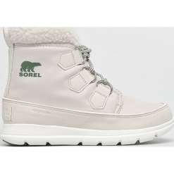 Sorel - Śniegowce Explorer Carnival. Szare śniegowce damskie marki Sorel, z gumy. Za 529,90 zł.