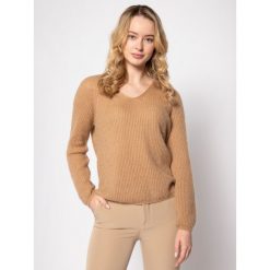 Sweter Max Mara Leisure 33610106. Pomarańczowe swetry damskie Max Mara Leisure, s, bez wzorów, klasyczne, bez rękawów, bez kaptura. W wyprzedaży za 599,00 zł.