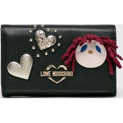 Love Moschino - Portfel. Czarne portfele damskie marki Love Moschino, z materiału. Za 549,90 zł.