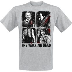 T-shirty męskie: The Walking Dead Four Characters T-Shirt odcienie szarego