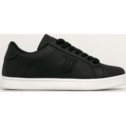 Trussardi Jeans - Buty. Białe buty sportowe damskie Trussardi Jeans, bez wzorów, z jeansu, sportowe. Za 429,90 zł.