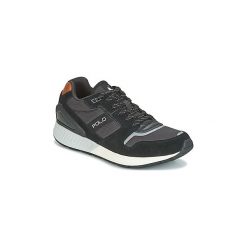 Buty Polo Ralph Lauren TRAIN 100. Czarne trampki męskie Polo Ralph Lauren, bez wzorów, bez zapięcia. Za 311,40 zł.