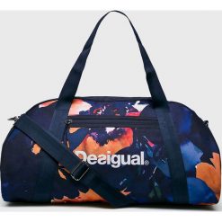 Desigual Sport - Torba. Niebieskie torebki damskie sportowe marki Desigual Sport, w paski, z poliesteru, sportowe, na ramię, bez dodatków. Za 229,90 zł.