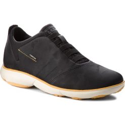 Półbuty GEOX - U Nebula F U62D7F 000VD C9999 Black. Czarne półbuty skórzane męskie Geox. W wyprzedaży za 379,00 zł.