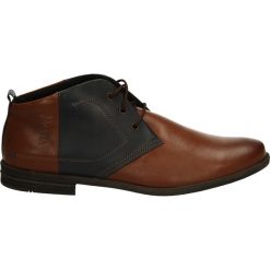 Botki męskie - 09M0253 CU-BL. Brązowe botki męskie Venezia, z gumy. Za 199,00 zł.